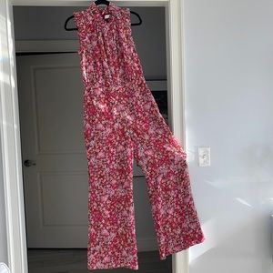 Anthropologie Floral jumpsuit